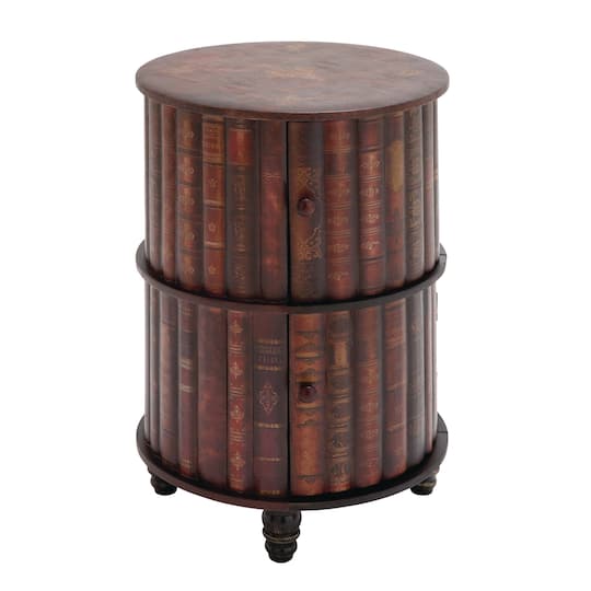 Maroon Wood Traditional Cabinet, 29&#x22; x 18&#x22; x 18&#x22;